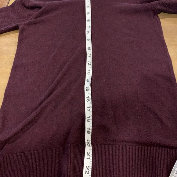 LOFT  Plum Long-Sleeve Knit Sweater with Boat Neckline - Lightweight - Xsm - Picture 9 of 9
